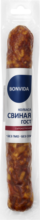 Колбаса сырокопченая BONVIDA Свиная ГОСТ